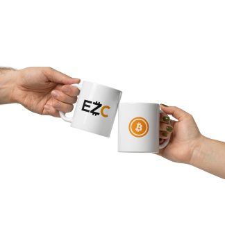 Mug Blanc Brillant Bitcoin EZC